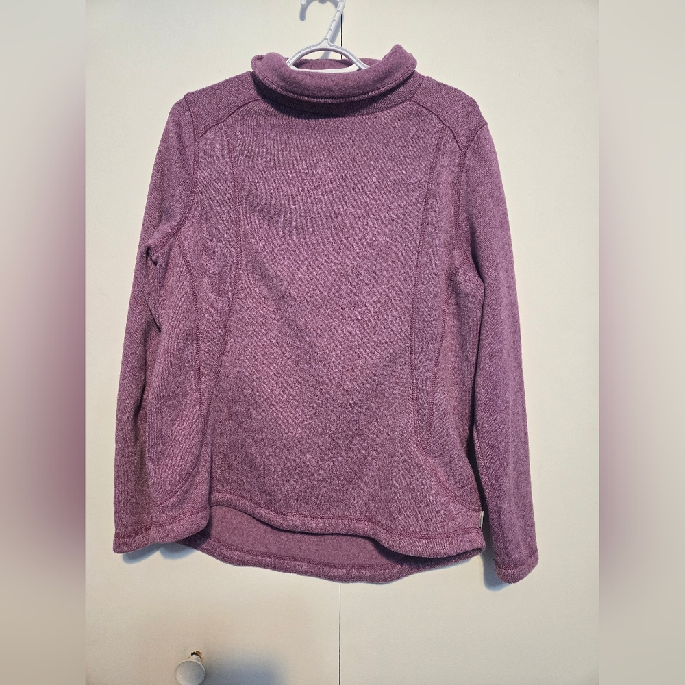 Eddie Bauer Light Purple Fleece Turtleneck